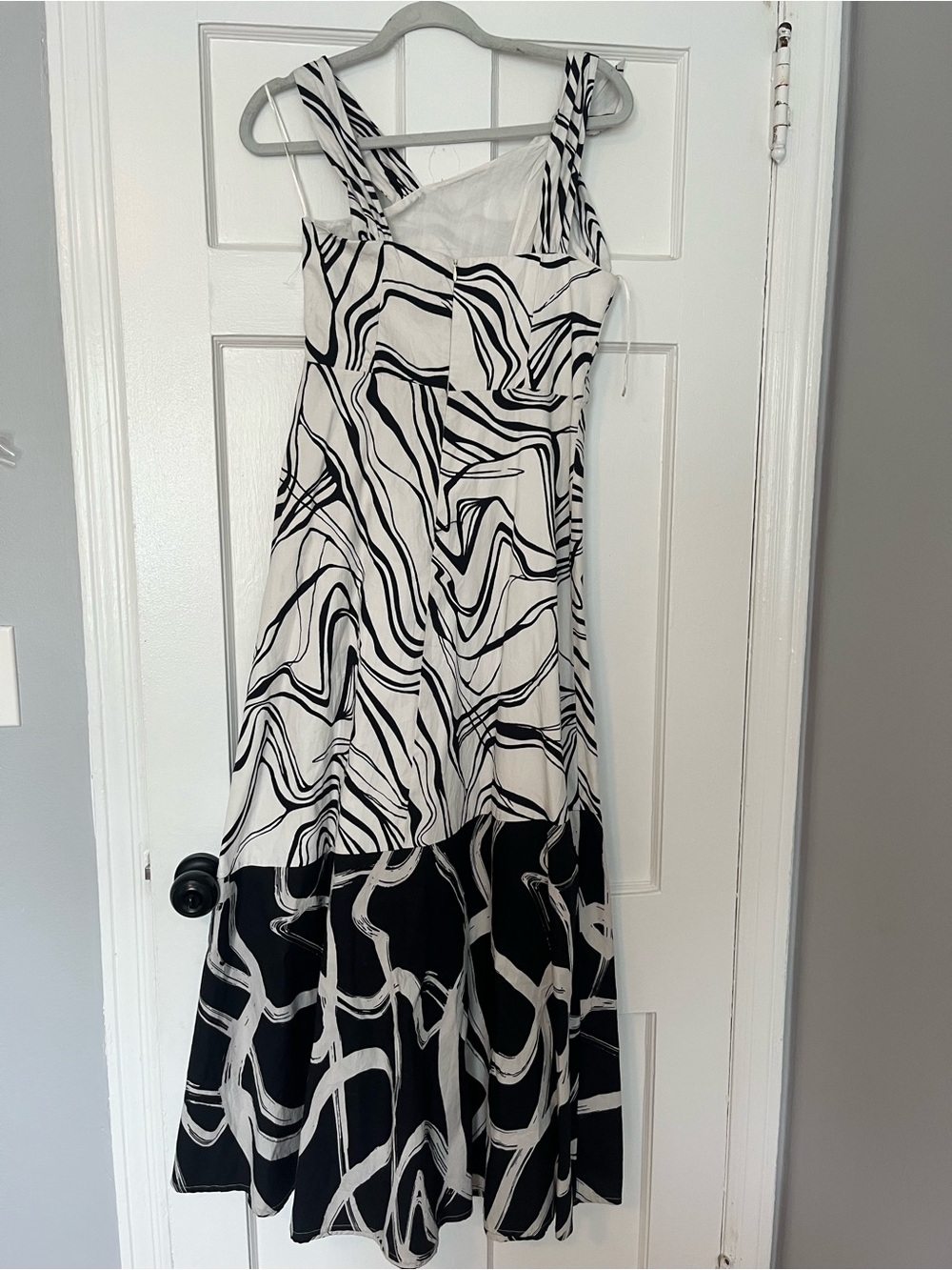 🛍️SALE Du paradis x Anthropologie musa Marmo cotton poplin a-line midi dress NWT - Picture 5 of 7